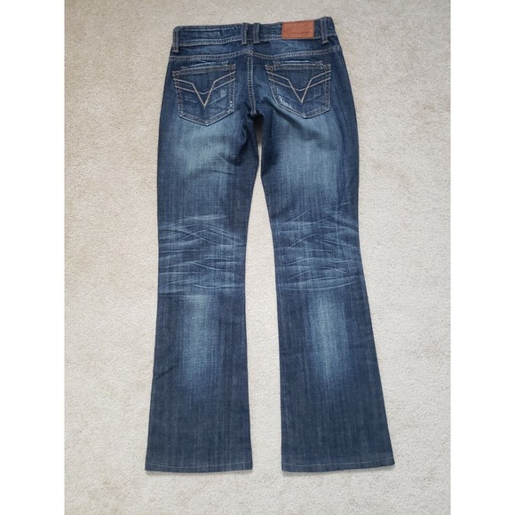 Vigoss Bootcut Stone Wash Distress Women Denim Blue Jean Size 3 - Picture 7 of 10